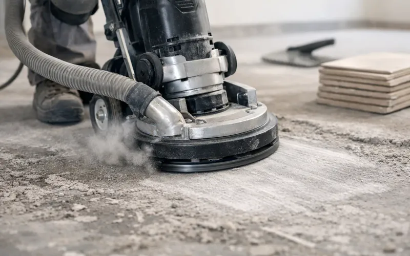 جلي البلاط وتسوية السطح